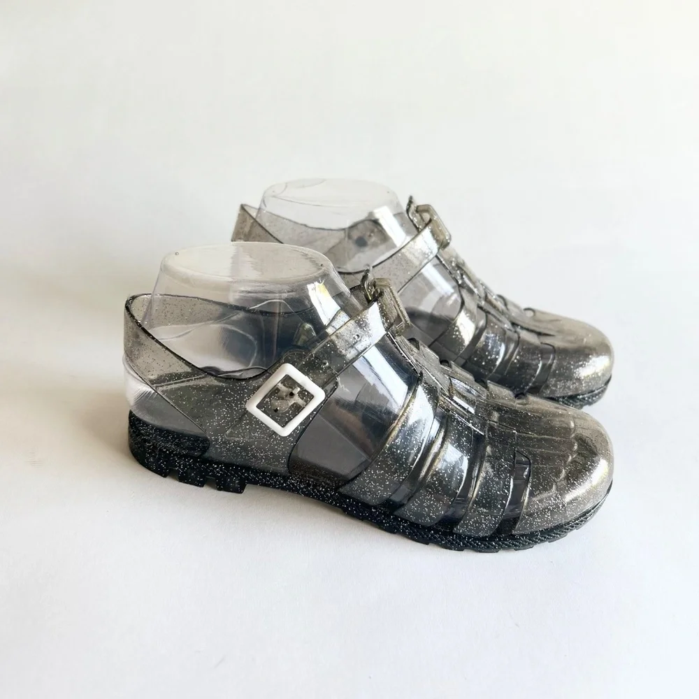 Unbranded Transparent Silver Jelly Ankle Strap Sandals size 6 - Picture 14 of 14